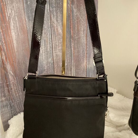 Brighton Black Crossbody Bag with Adjustable Strap and Durable Fabric - Picture 2 of 6